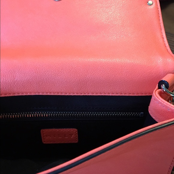 Milly Orange Leather Crossbody Bag - Picture 4 of 4